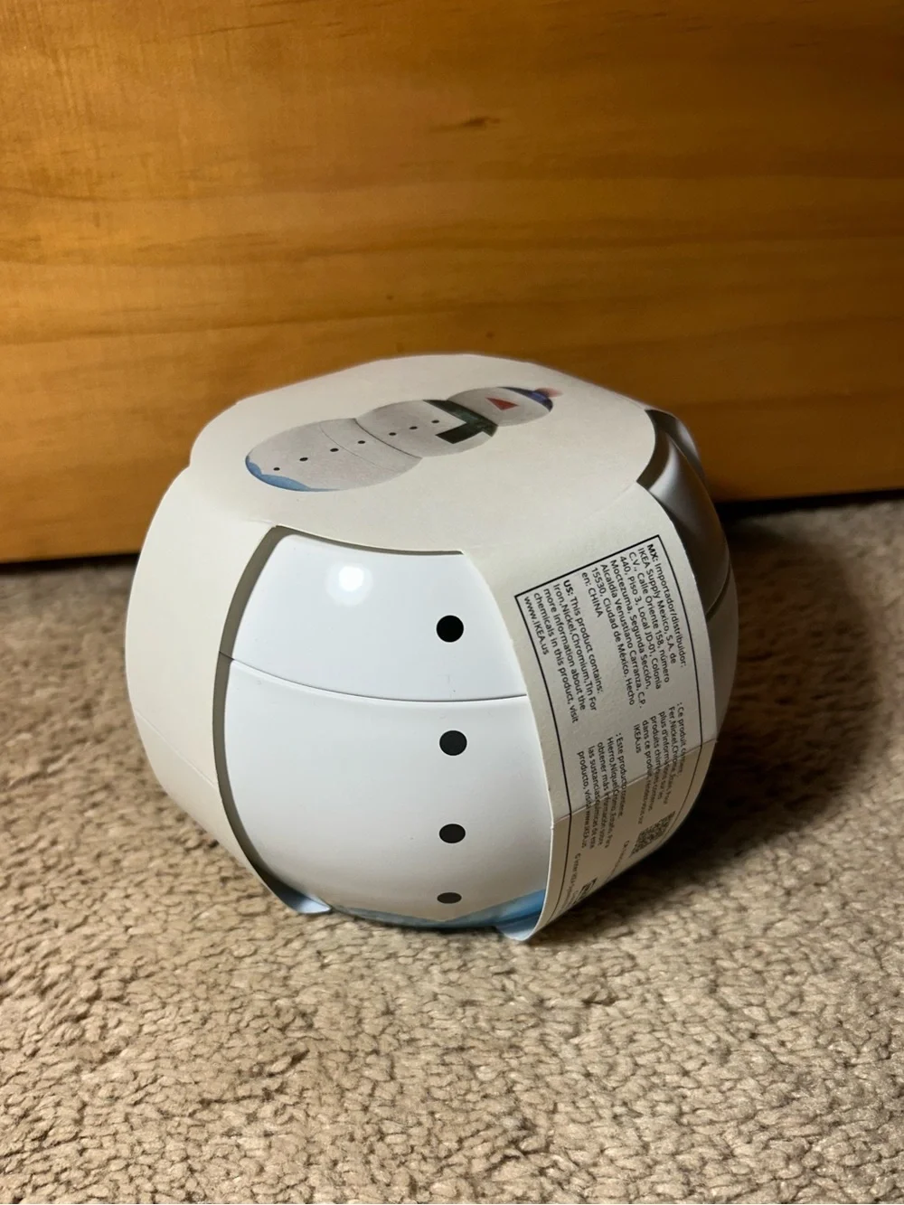 Ikea Snowman Tin Christmas Decor